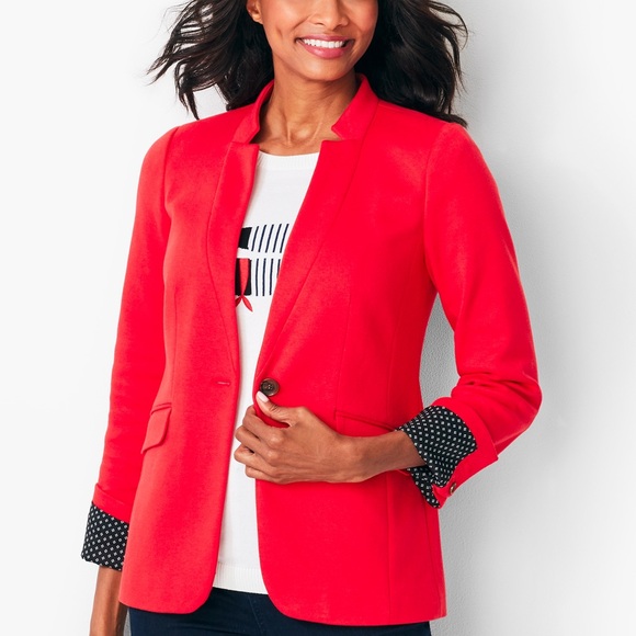 Talbots Jackets & Blazers - Talbots Aberdeen Vibrant Red Blazer
